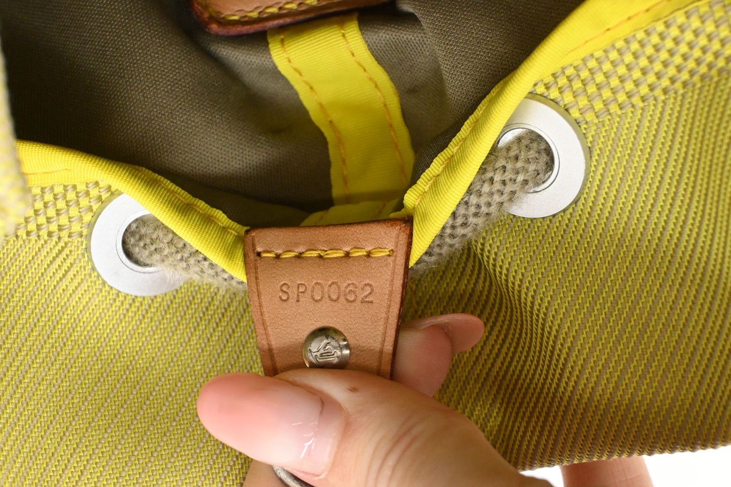 Louis Vuitton America's Cup Volunteer Shoulder Bag in Green Damier Geant Canvas