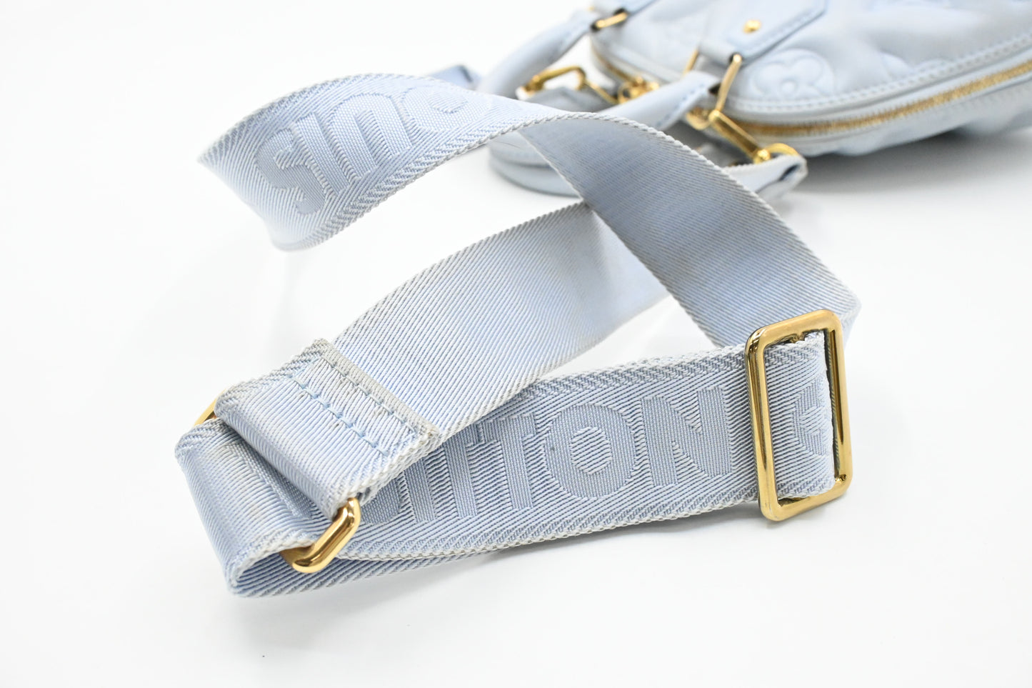 Louis Vuitton Alma BB in Blue Glacier Bubblegram Leather