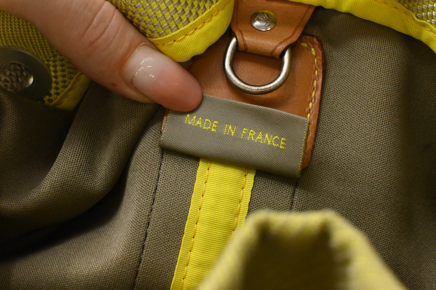 Louis Vuitton America's Cup Volunteer Shoulder Bag in Green Damier Geant Canvas