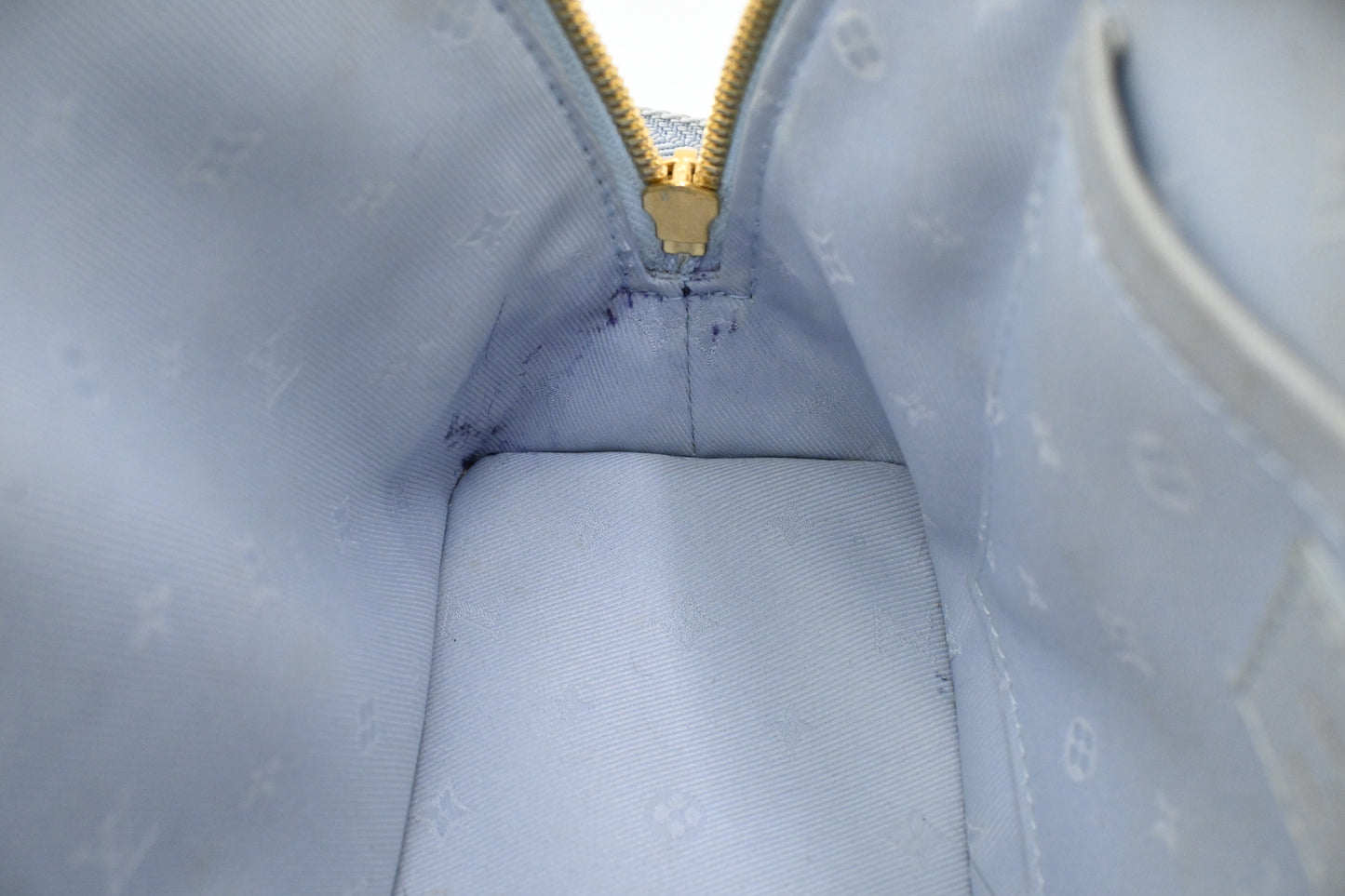 Louis Vuitton Alma BB in Blue Glacier Bubblegram Leather