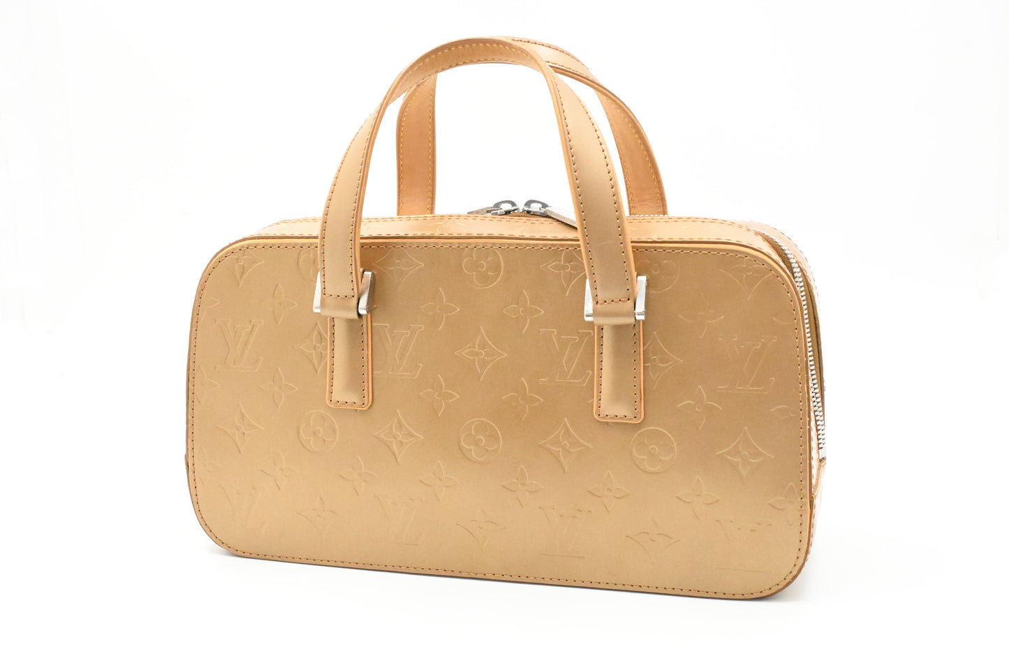 Louis Vuitton Shelton in Gold Matte Monogram Leather