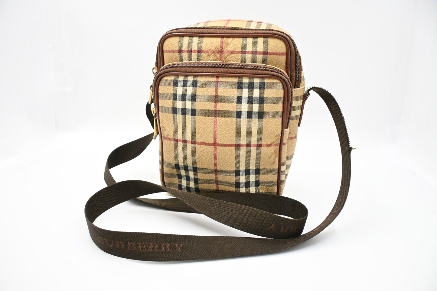 Burberry Crossbody in Check Canvas