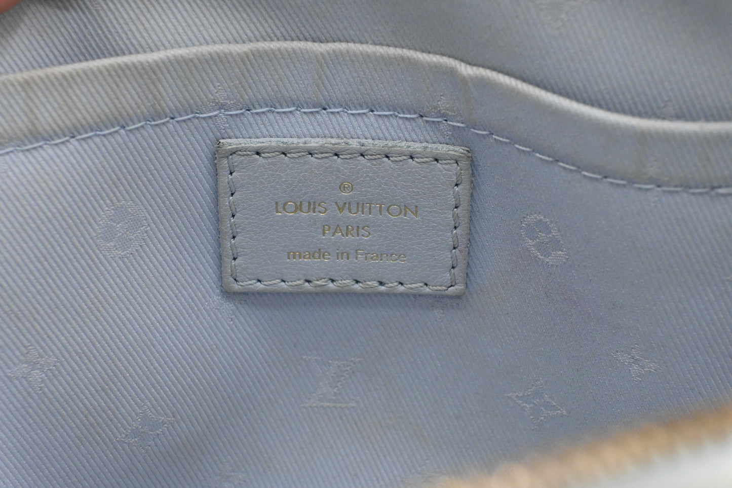 Louis Vuitton Alma BB in Blue Glacier Bubblegram Leather