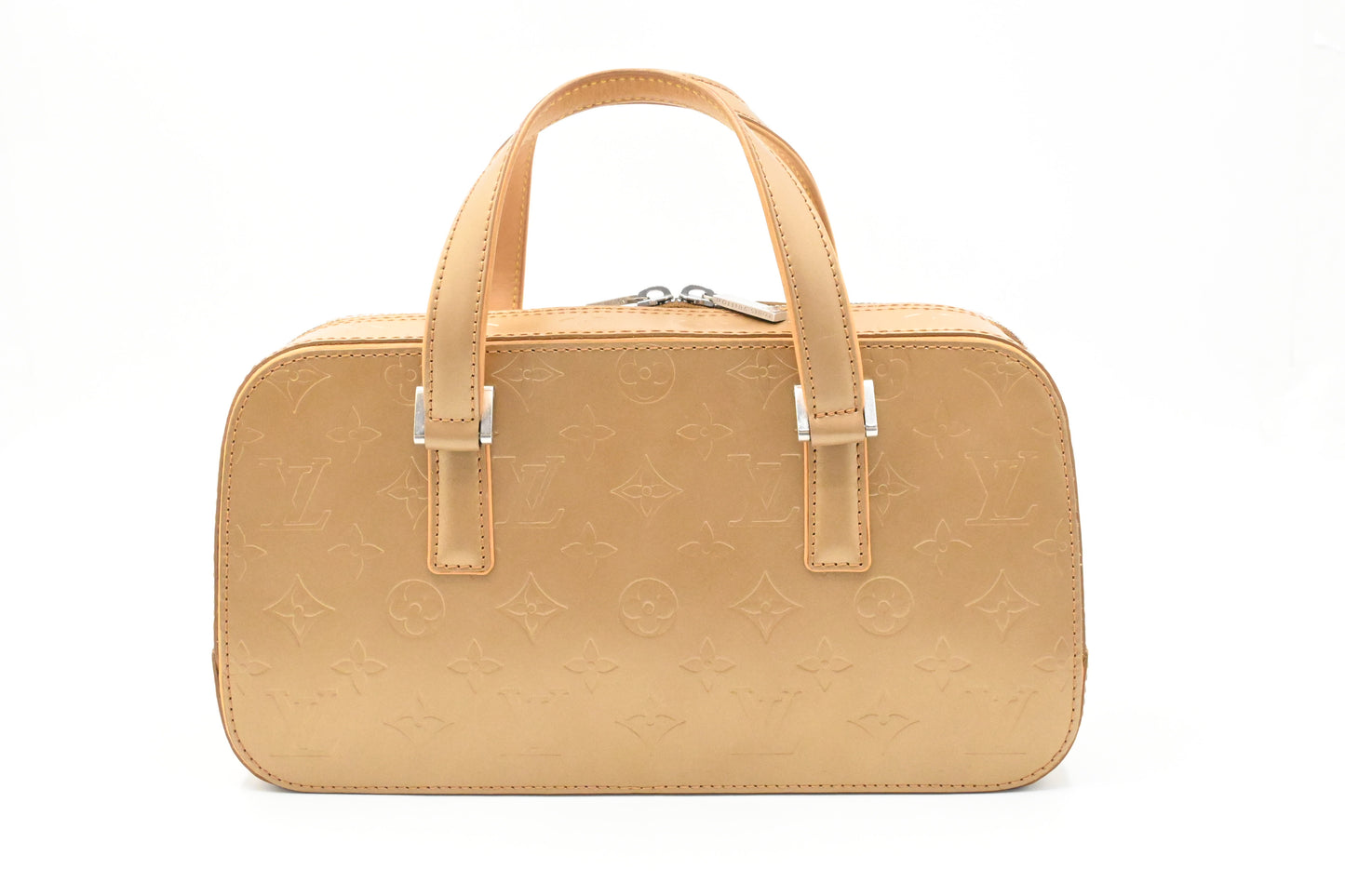 Louis Vuitton Shelton in Gold Matte Monogram Leather