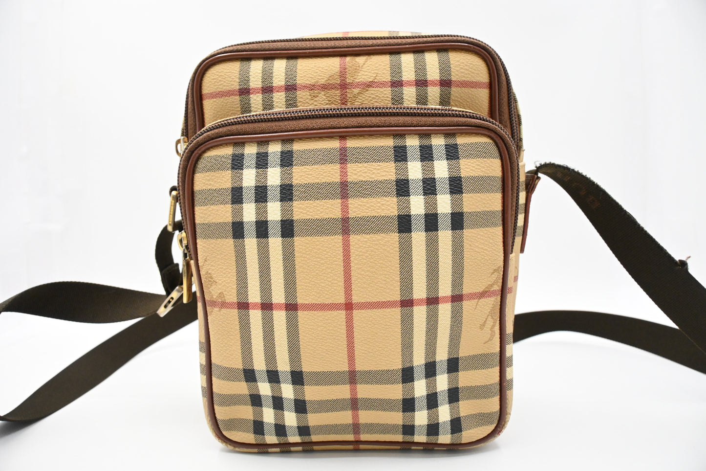 Burberry Crossbody in Check Canvas