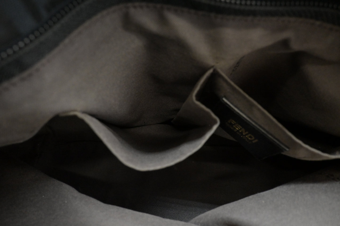 Fendi Tote Bag in Black Zucchino Canvas