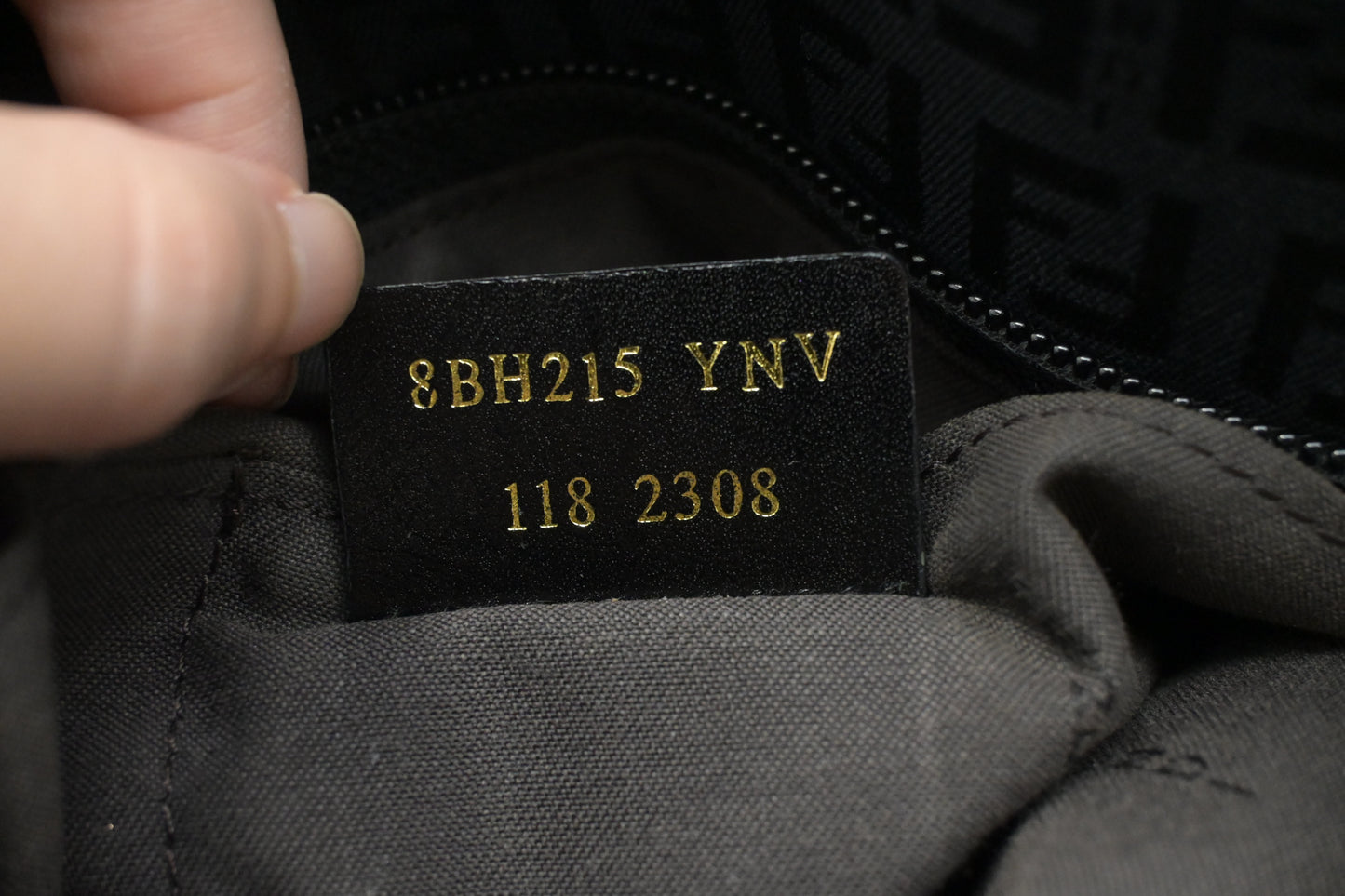 Fendi Tote Bag in Black Zucchino Canvas