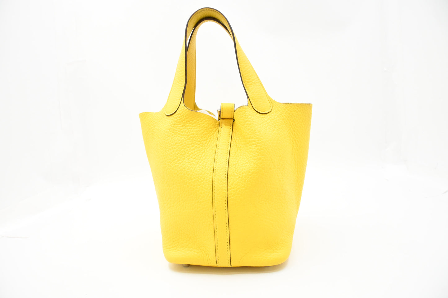 Hermes Picotin 18 in Limoncello Clemence Leather