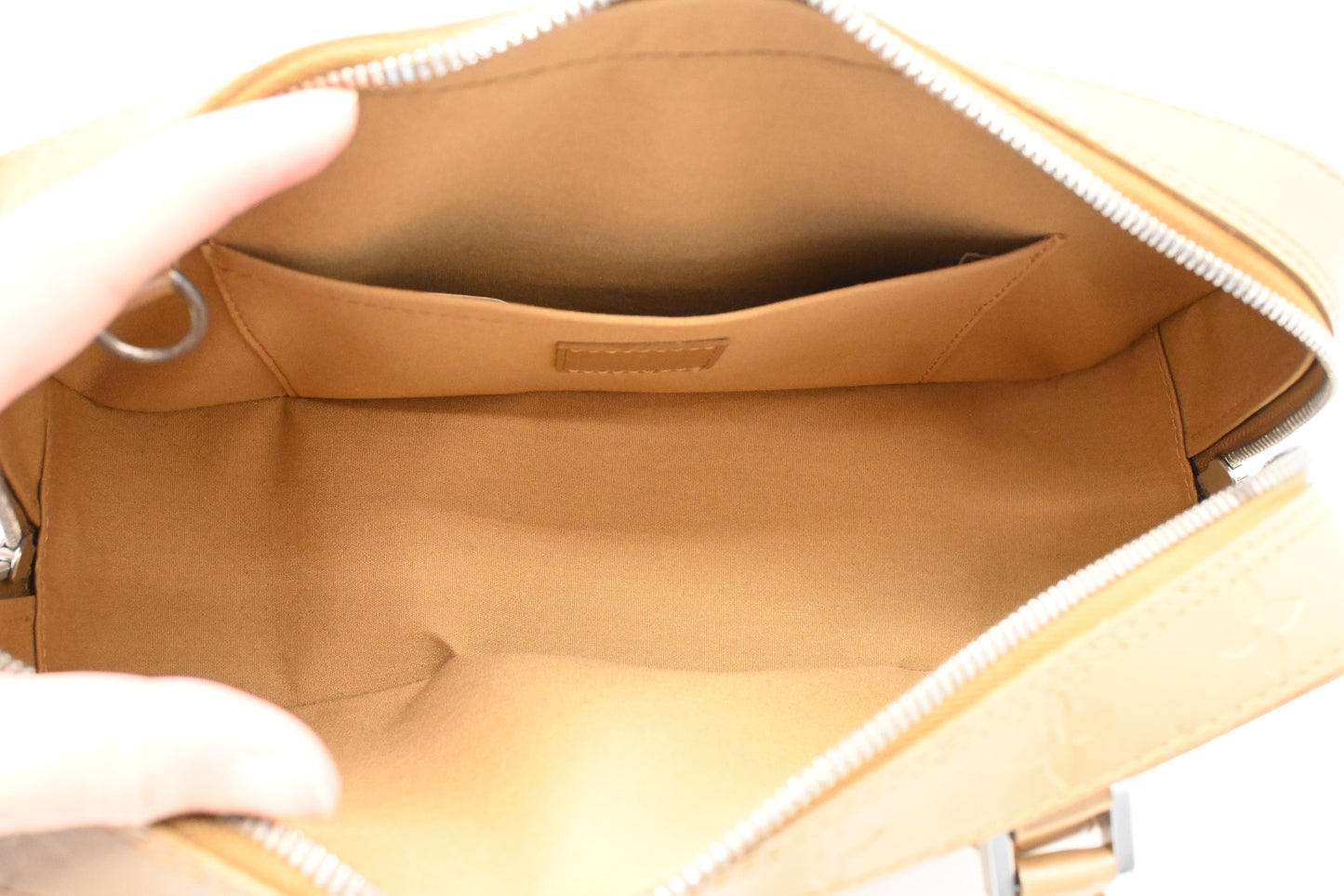 Louis Vuitton Shelton in Gold Matte Monogram Leather
