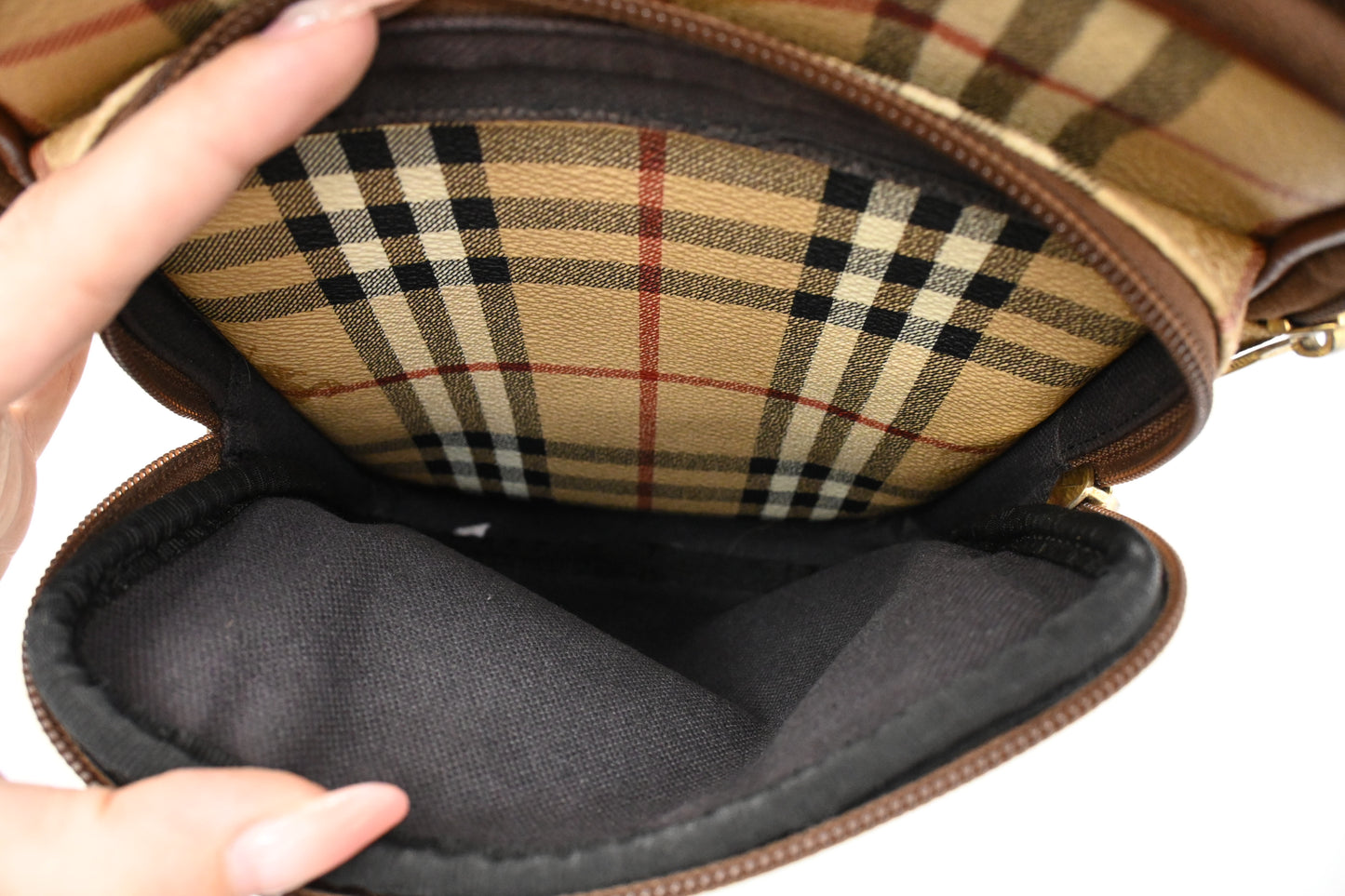 Burberry Crossbody in Check Canvas