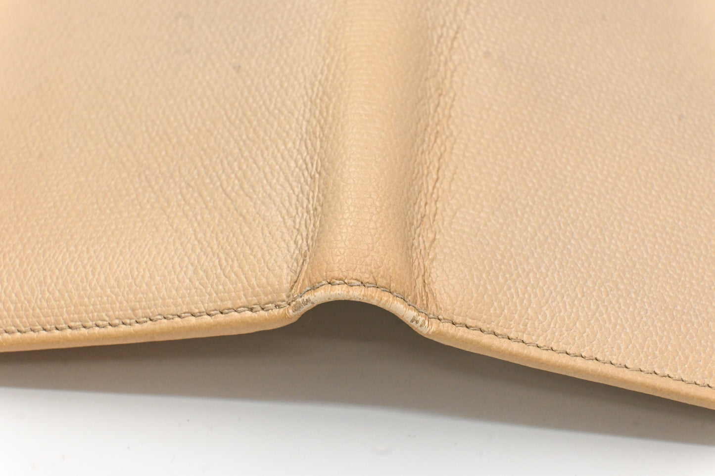 Chanel Bifold Wallet in Beige Leather