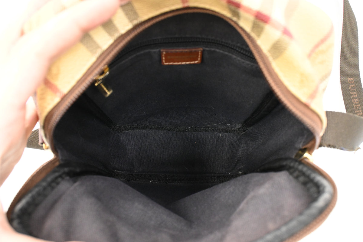 Burberry Crossbody in Check Canvas