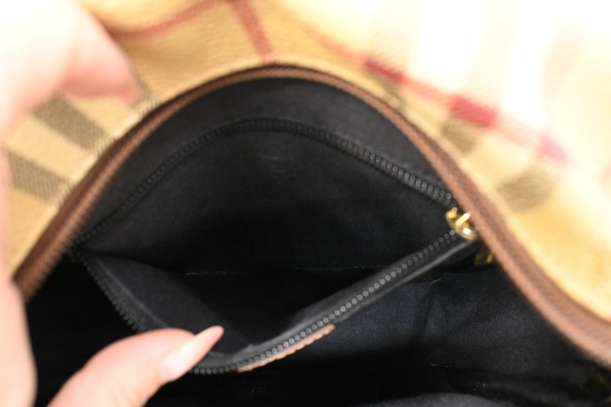 Burberry Crossbody in Check Canvas