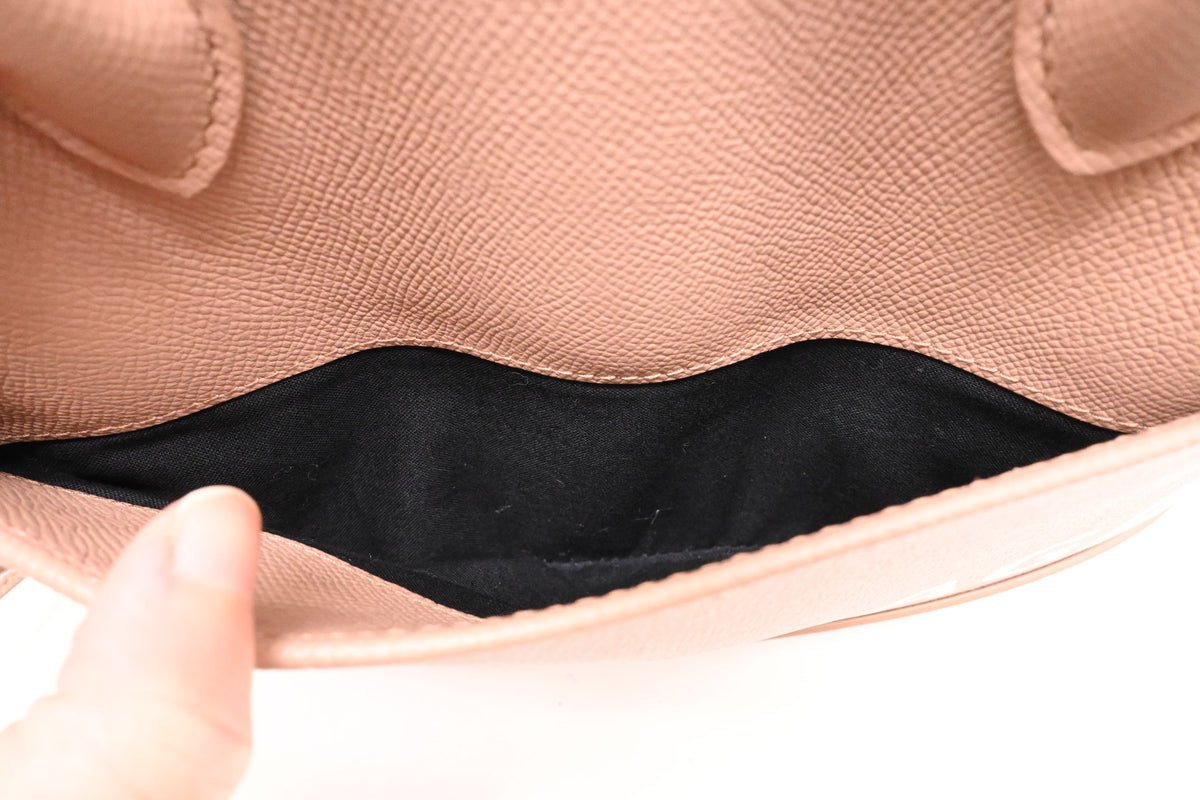 Balenciaga Ville Top-Handle Bag in Pale Peach Leather