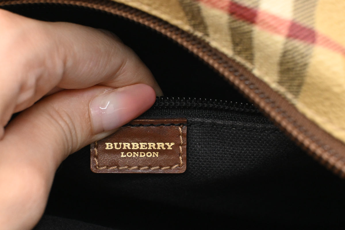 Burberry Crossbody in Check Canvas