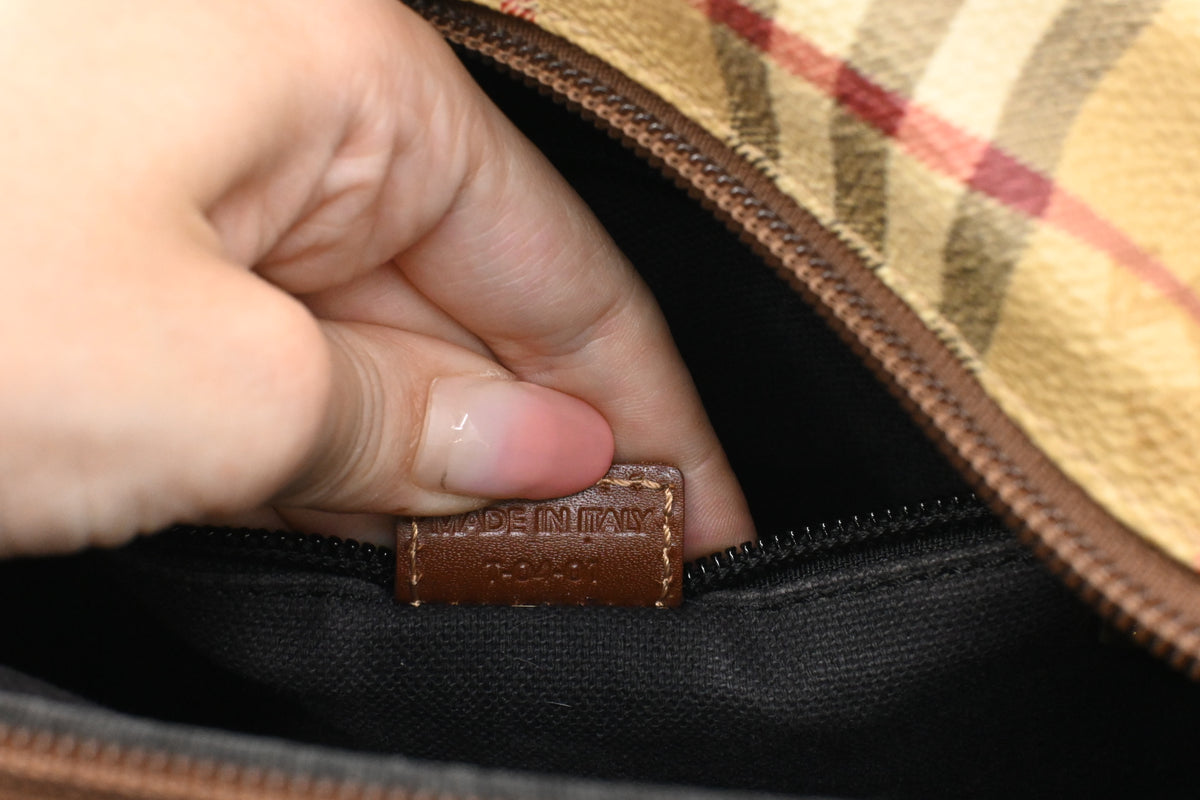 Burberry Crossbody in Check Canvas