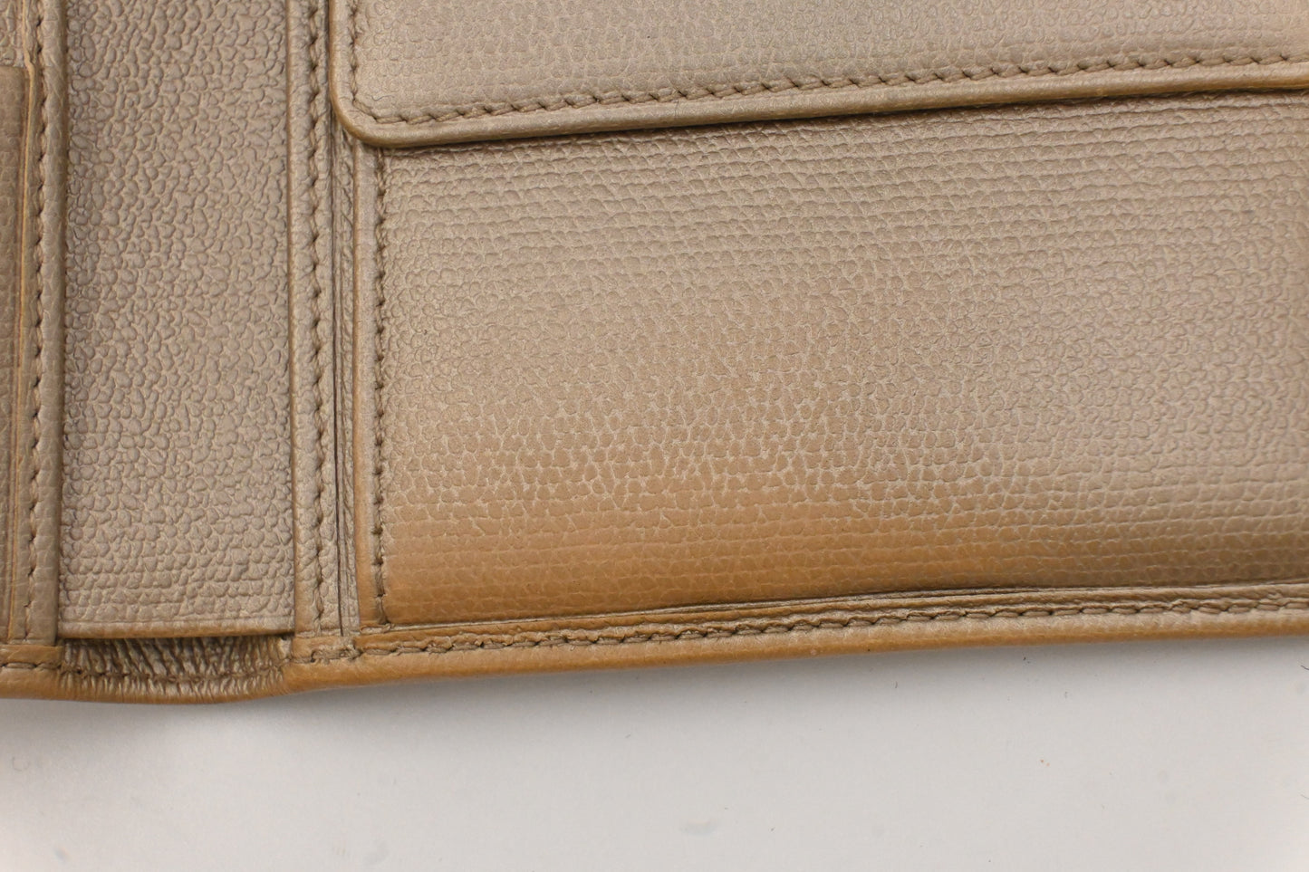 Chanel Bifold Wallet in Beige Leather