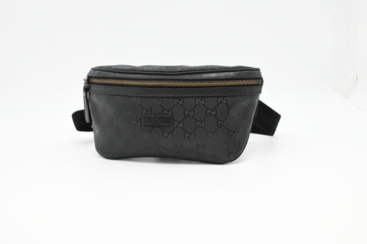 Gucci Bumbag in Black Imprime Canvas