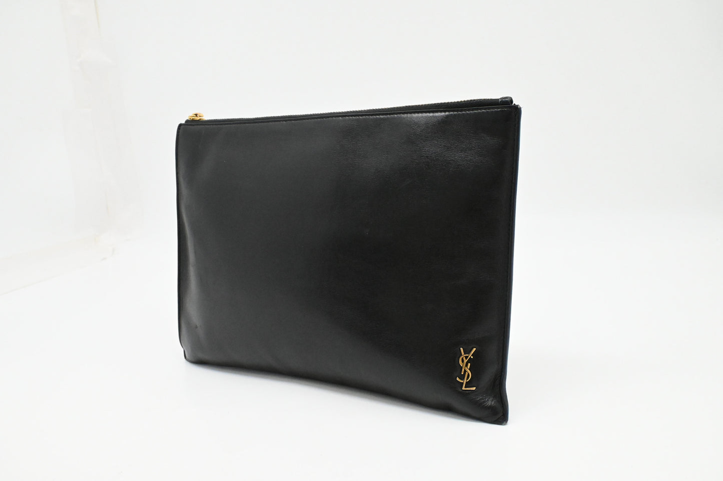 YSL Saint Laurent Clutch in Black Leather