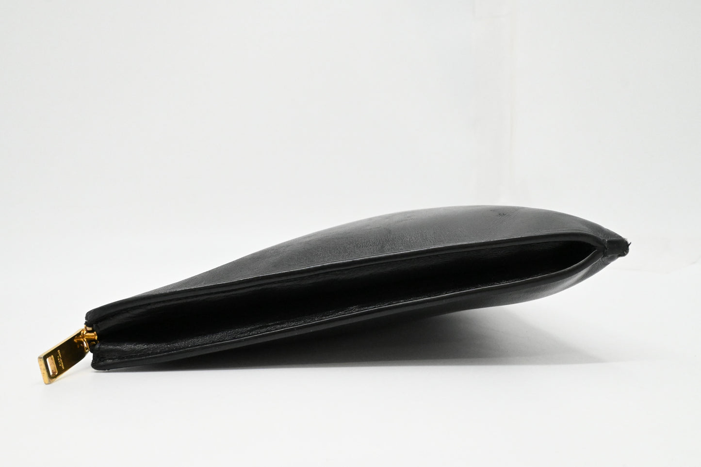 YSL Saint Laurent Clutch in Black Leather