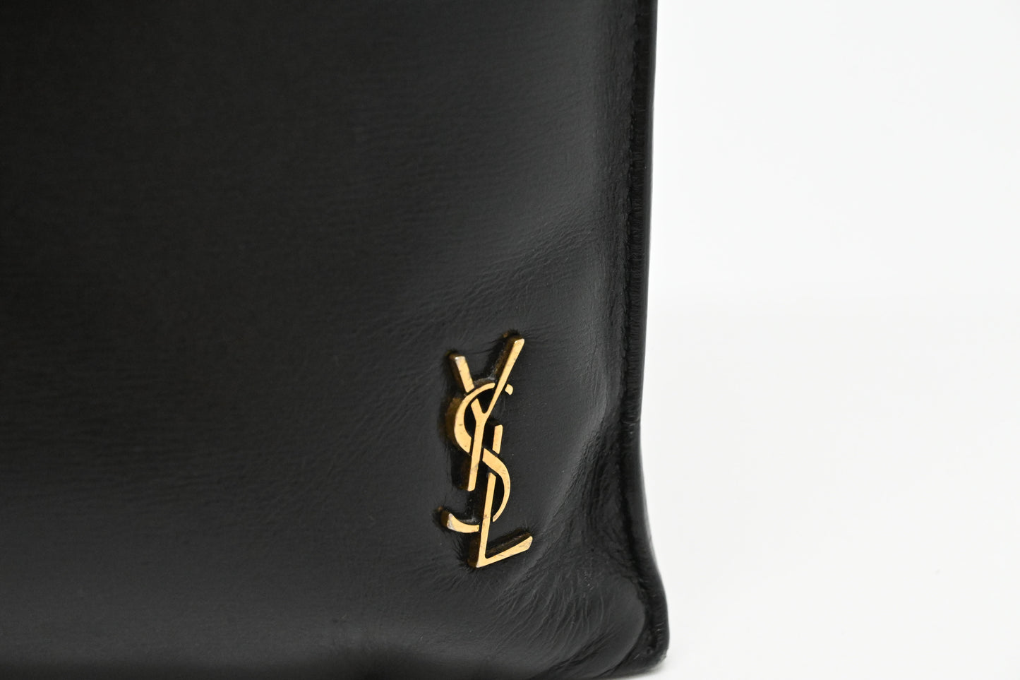 YSL Saint Laurent Clutch in Black Leather