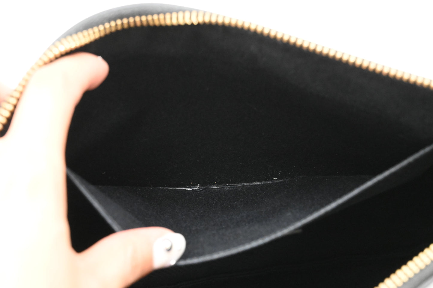 YSL Saint Laurent Clutch in Black Leather