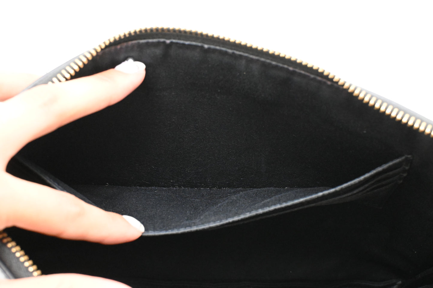 YSL Saint Laurent Clutch in Black Leather