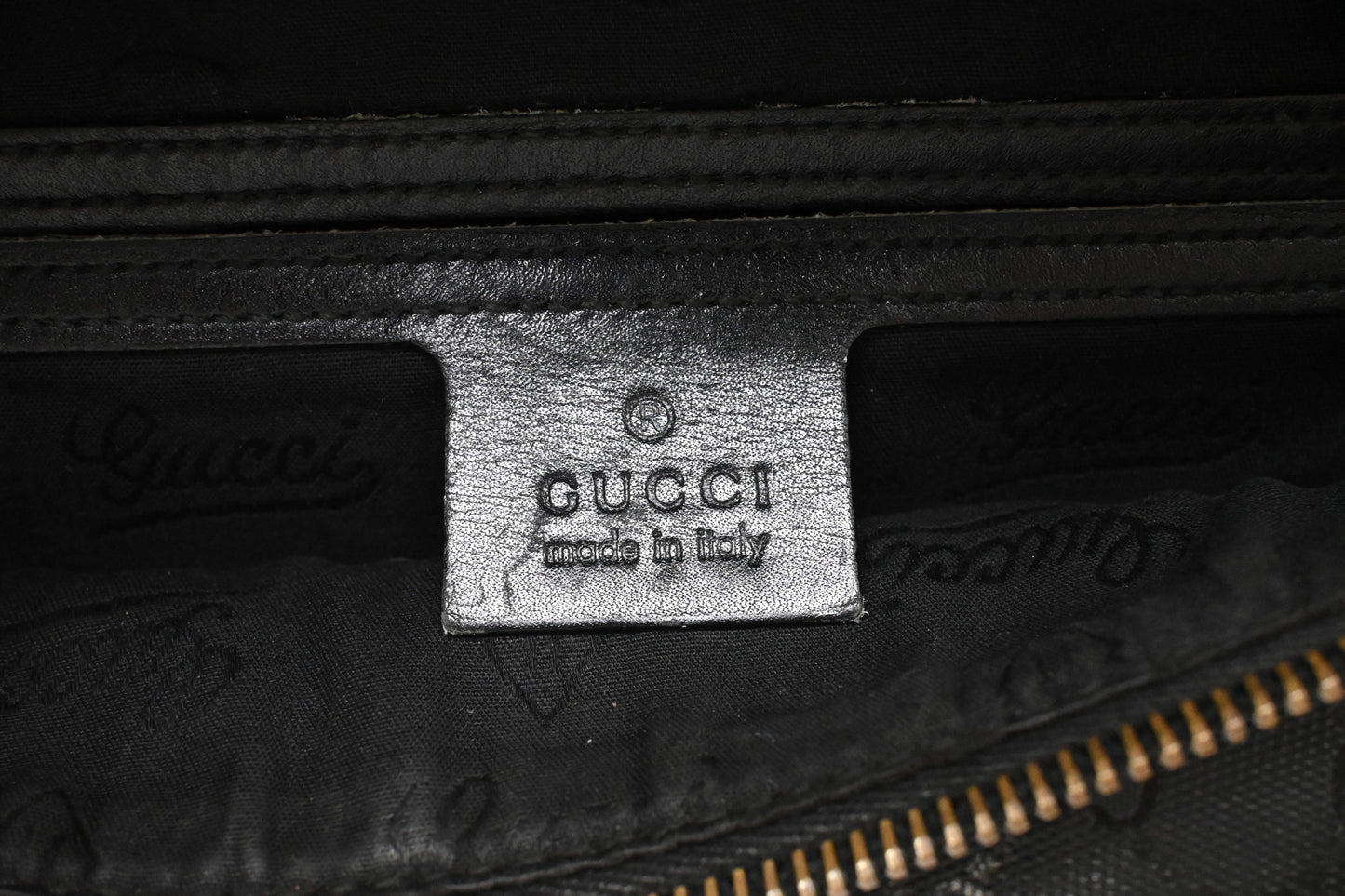 Gucci Bumbag in Black Imprime Canvas