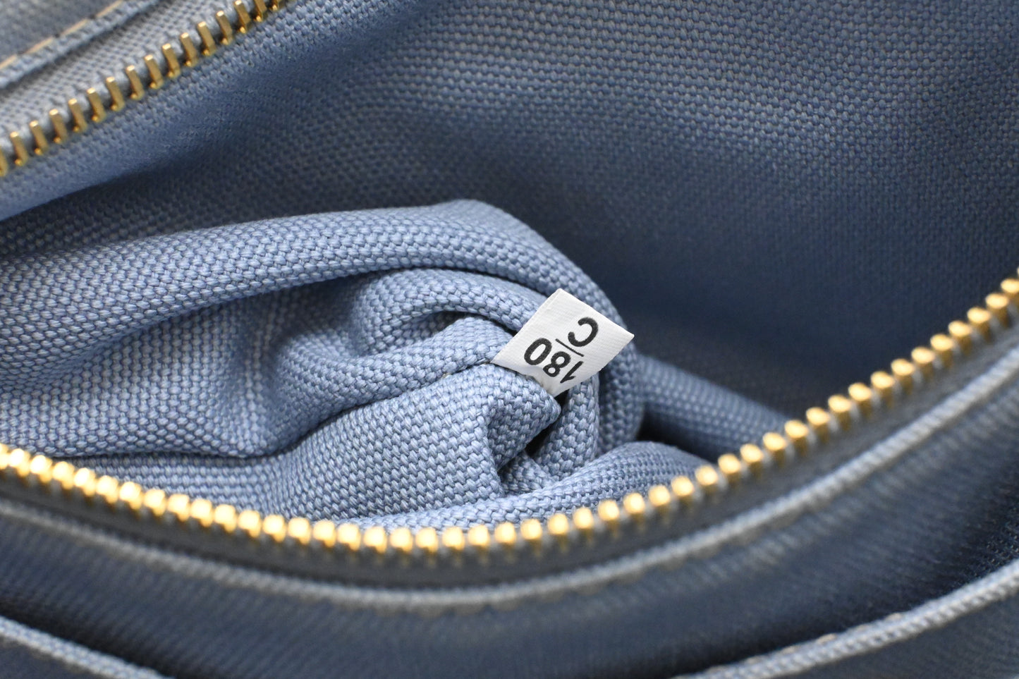 Prada Small Canapa in Light Blue Canvas