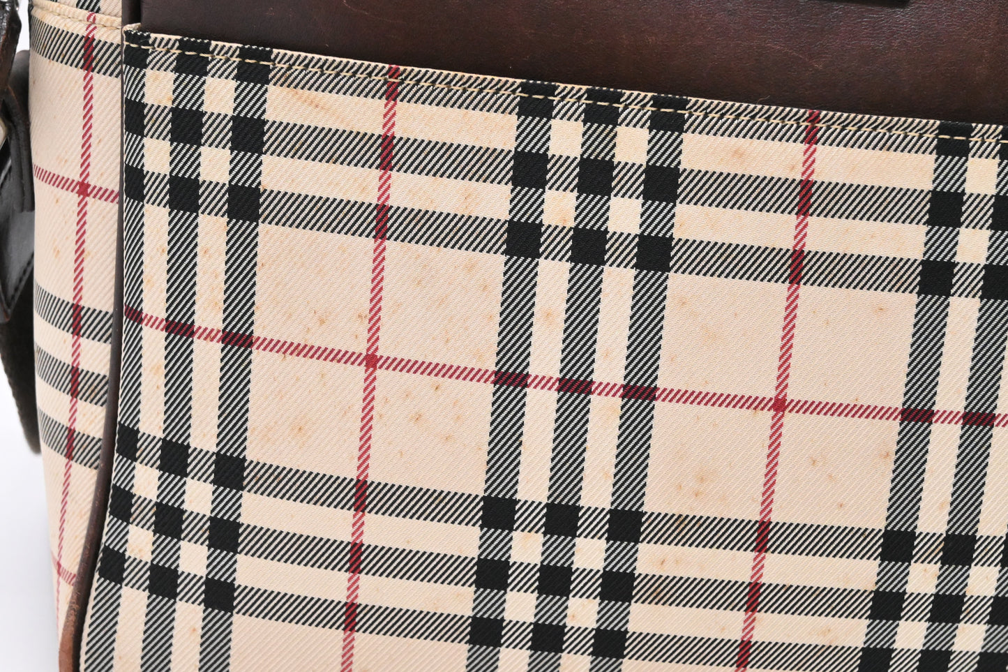 Burberry Crossbody Bag in Beige Checked Canvas