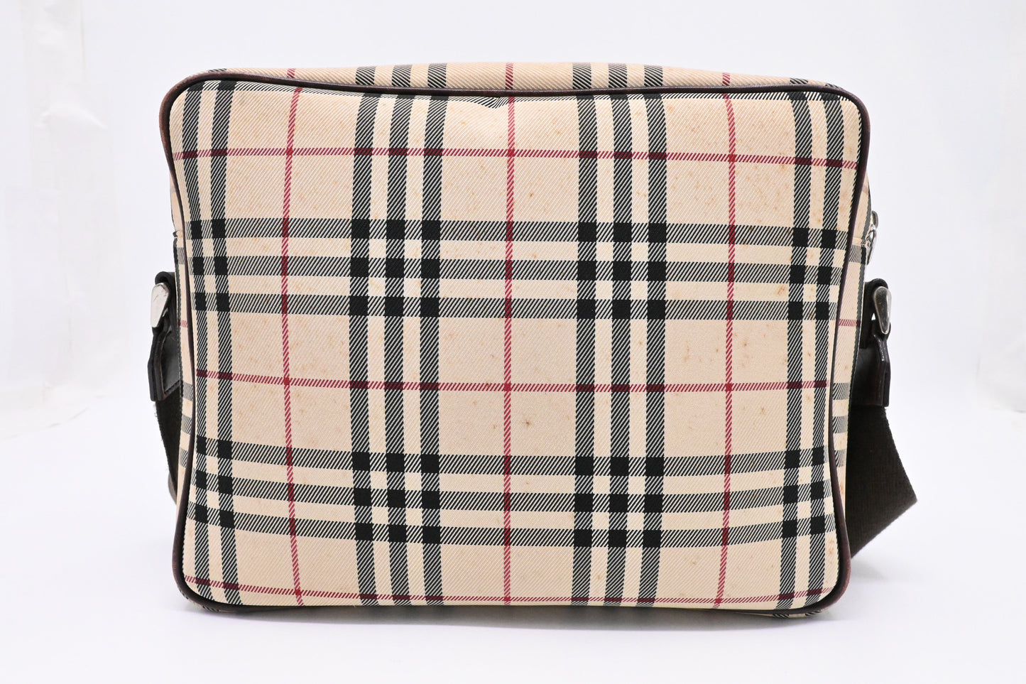 Burberry Crossbody Bag in Beige Checked Canvas