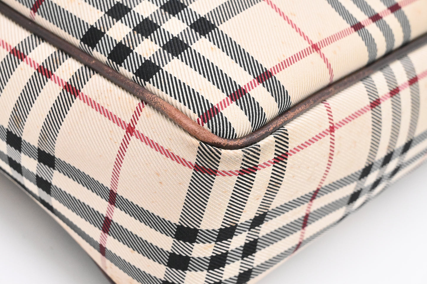 Burberry Crossbody Bag in Beige Checked Canvas