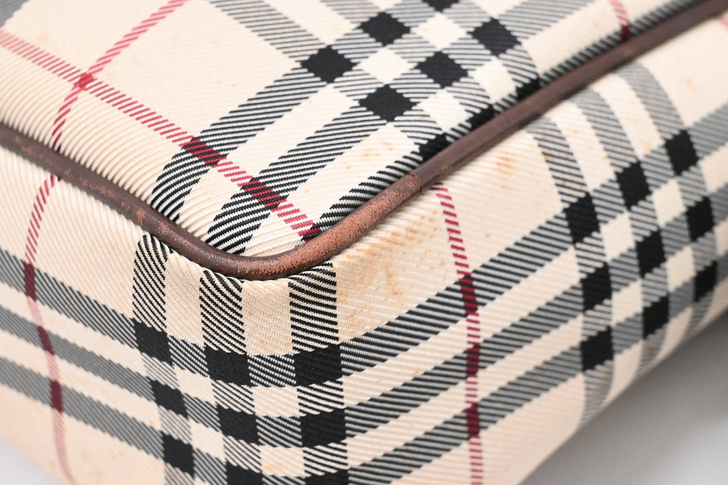 Burberry Crossbody Bag in Beige Checked Canvas