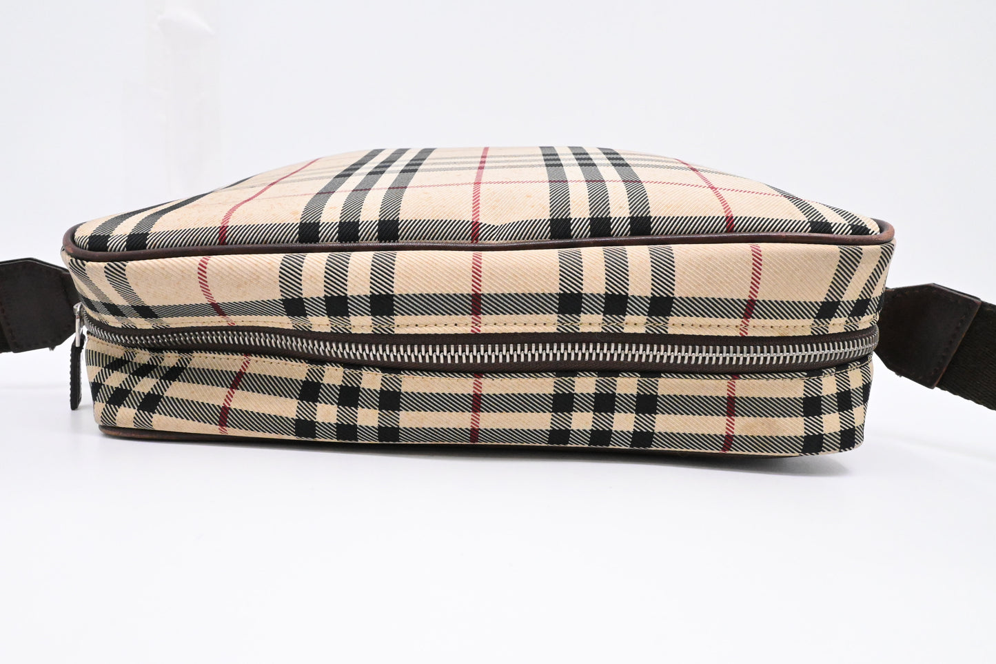 Burberry Crossbody Bag in Beige Checked Canvas