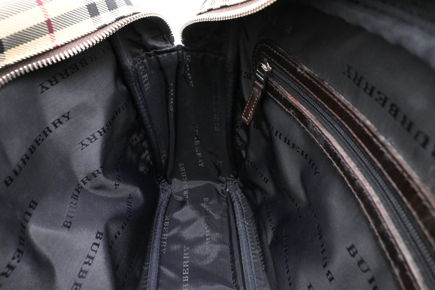 Burberry Crossbody Bag in Beige Checked Canvas