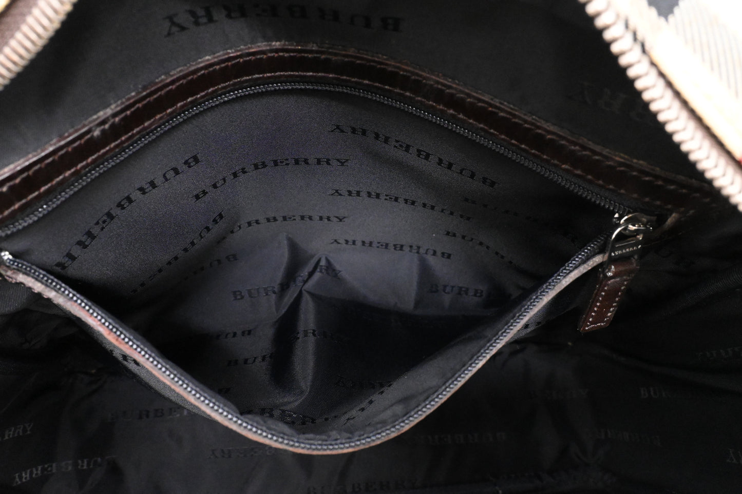 Burberry Crossbody Bag in Beige Checked Canvas
