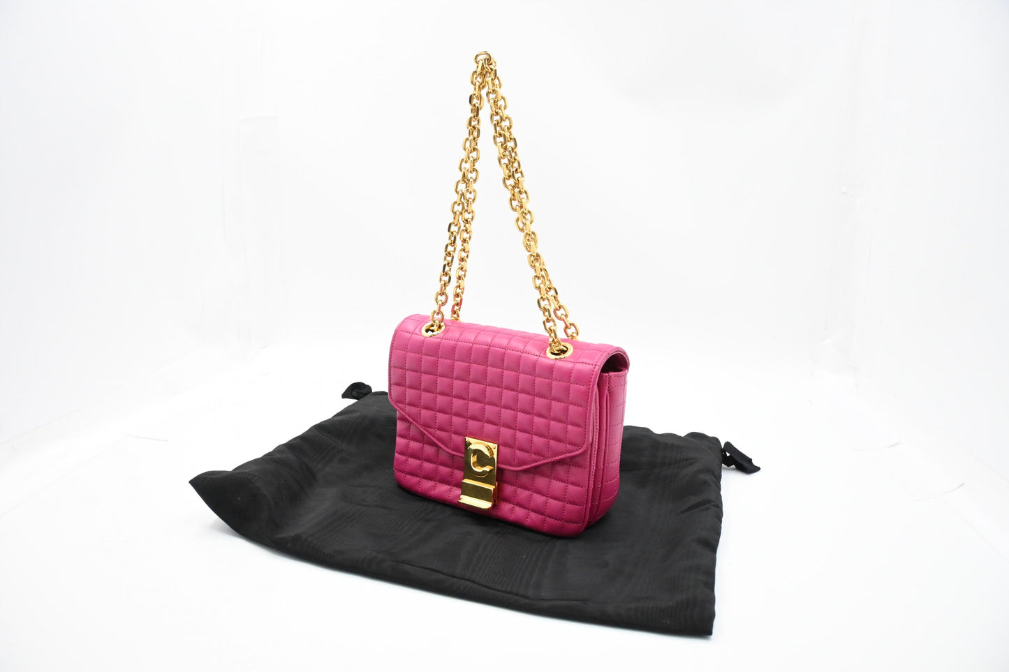 Celine Small C Bag in Pink Leather