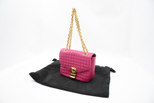 Celine Small C Bag in Pink Leather