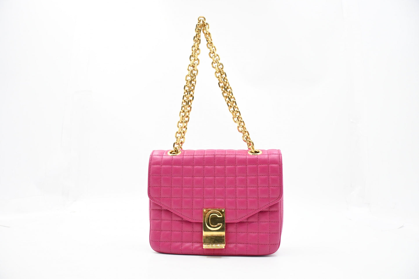 Celine Small C Bag in Pink Leather