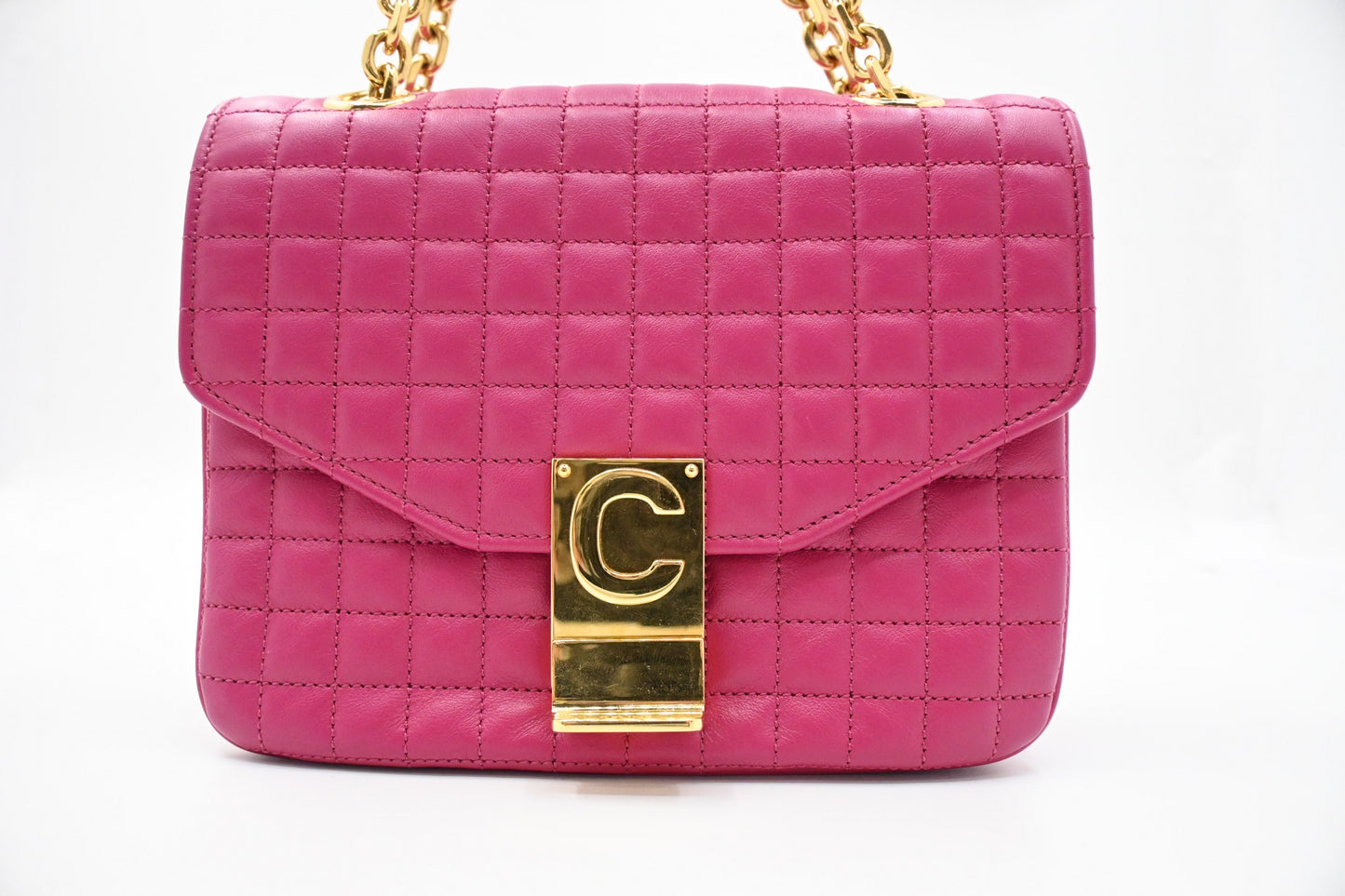 Celine Small C Bag in Pink Leather
