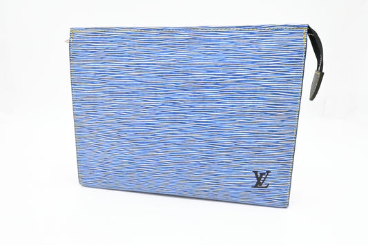 Louis Vuitton Toiletry 26 in Blue Epi Denim Leather