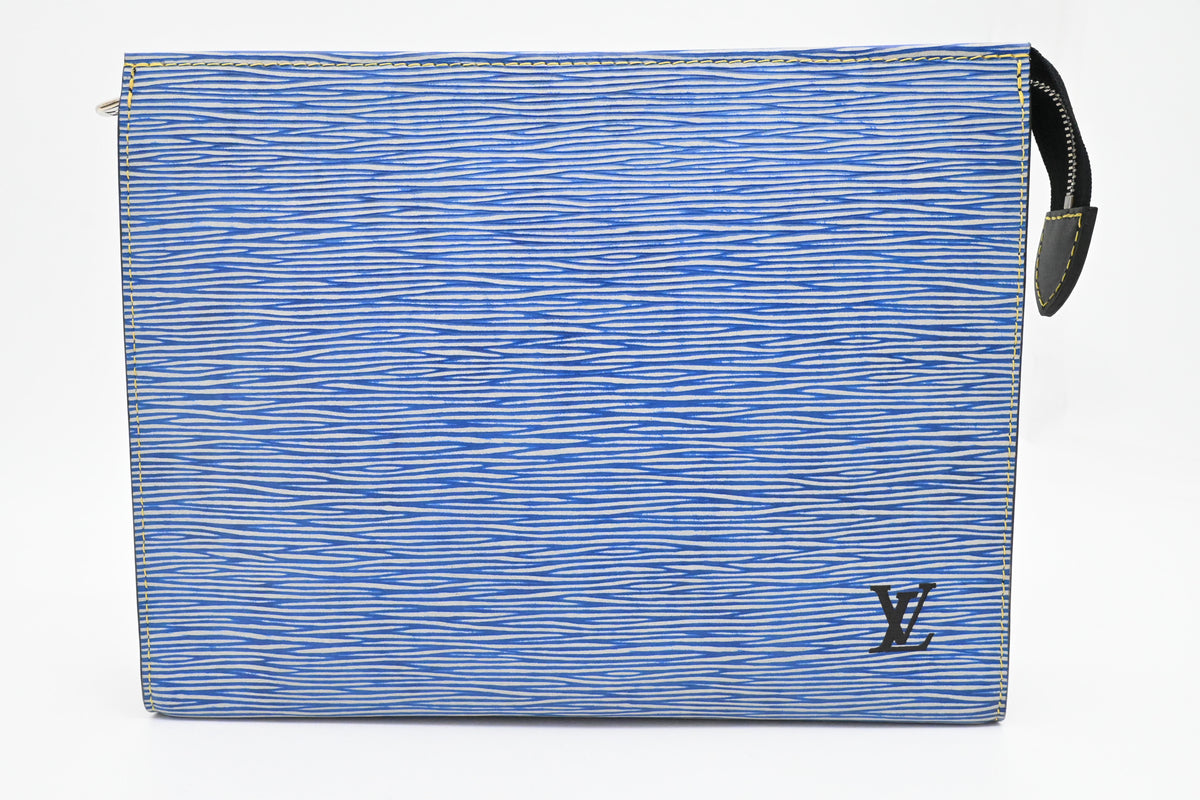 Louis Vuitton Toiletry 26 in Blue Epi Denim Leather