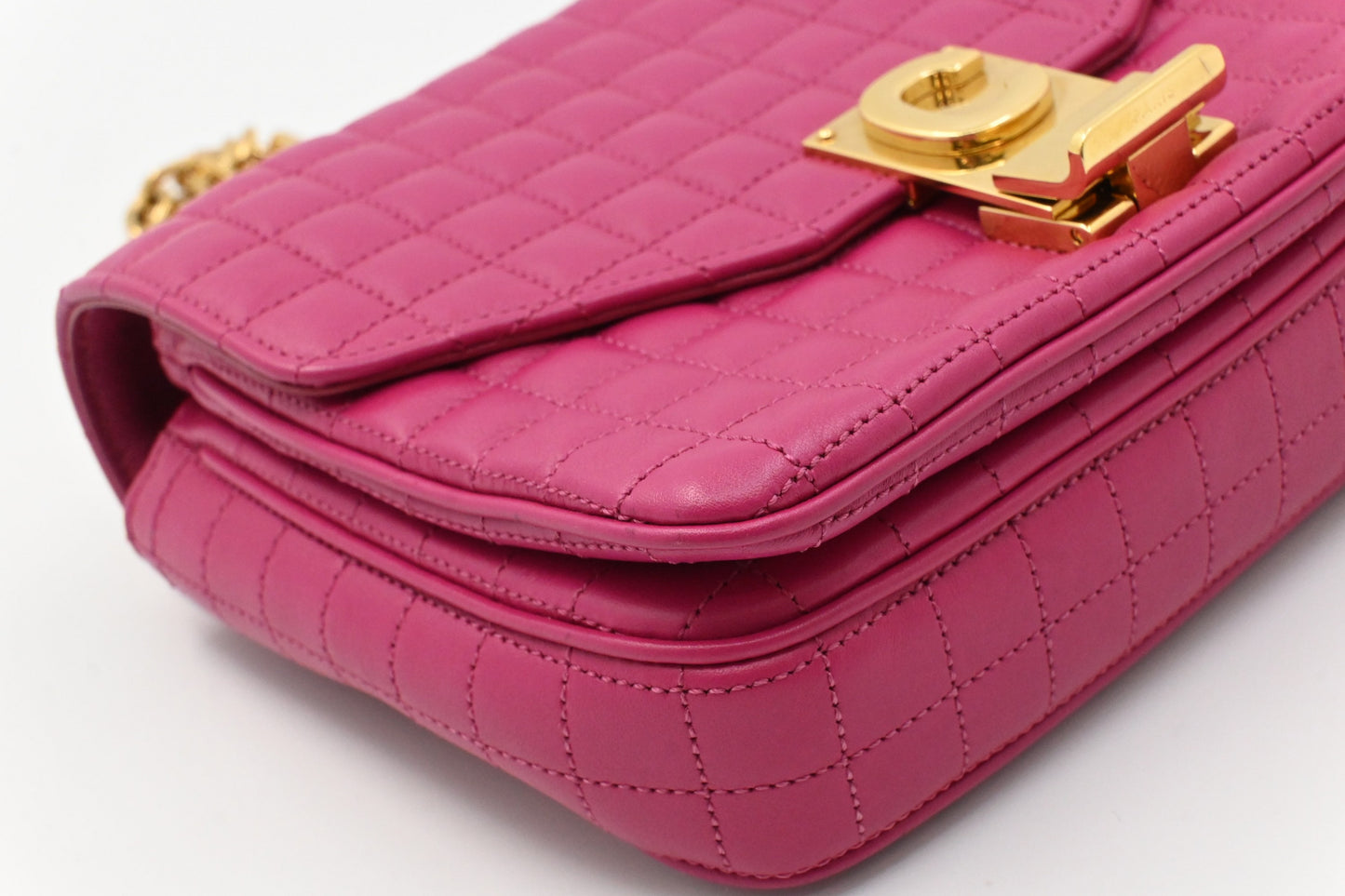 Celine Small C Bag in Pink Leather