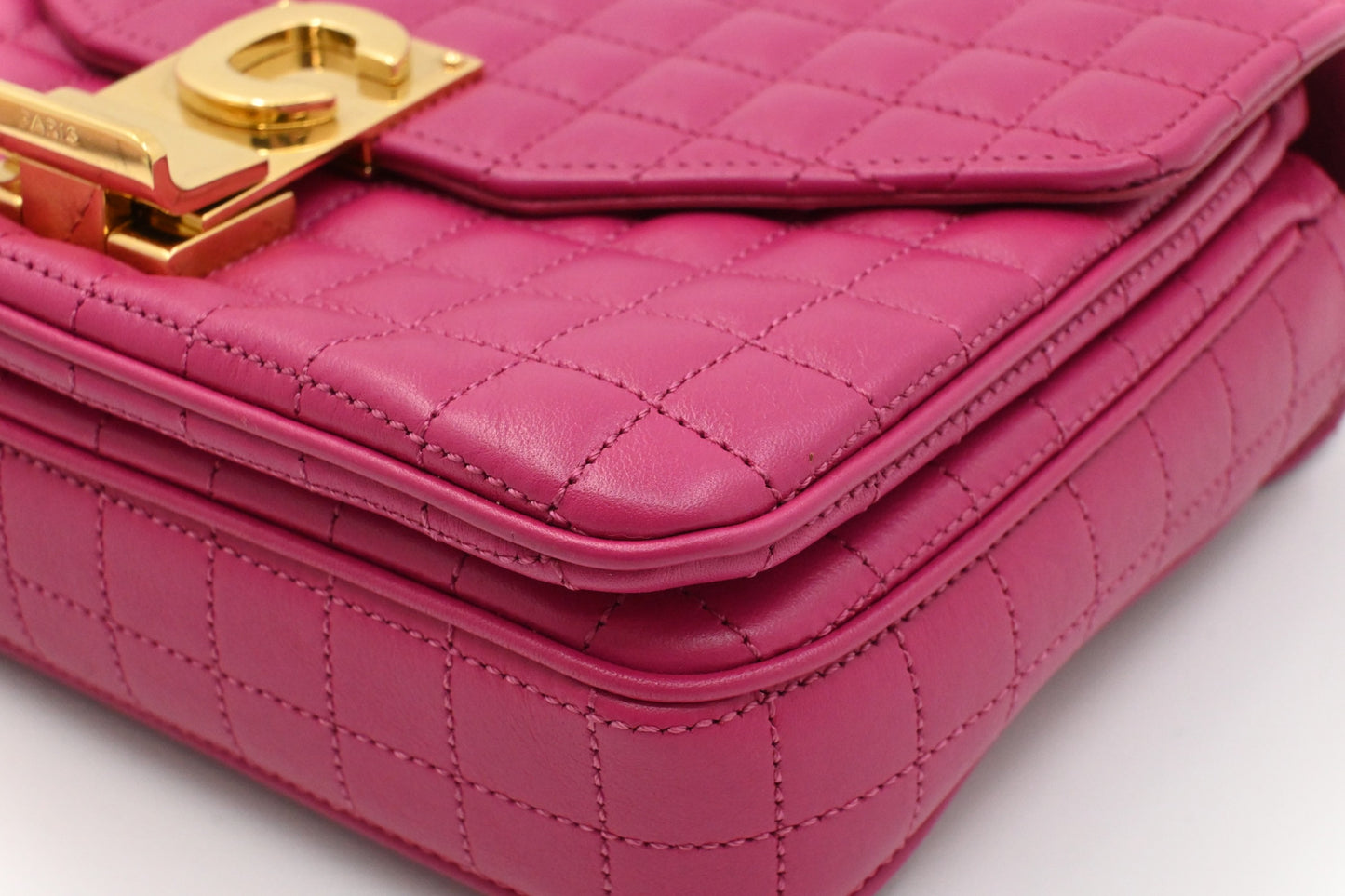 Celine Small C Bag in Pink Leather