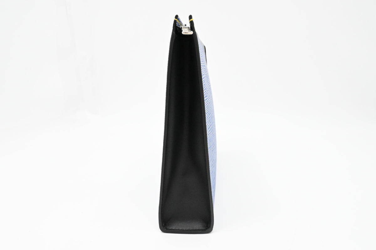 Louis Vuitton Toiletry 26 in Blue Epi Denim Leather