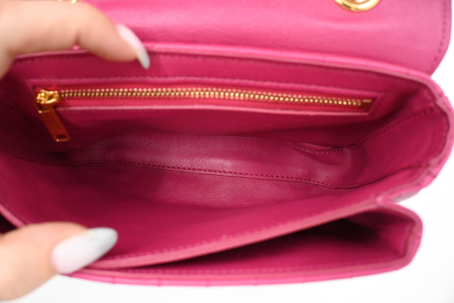 Celine Small C Bag in Pink Leather