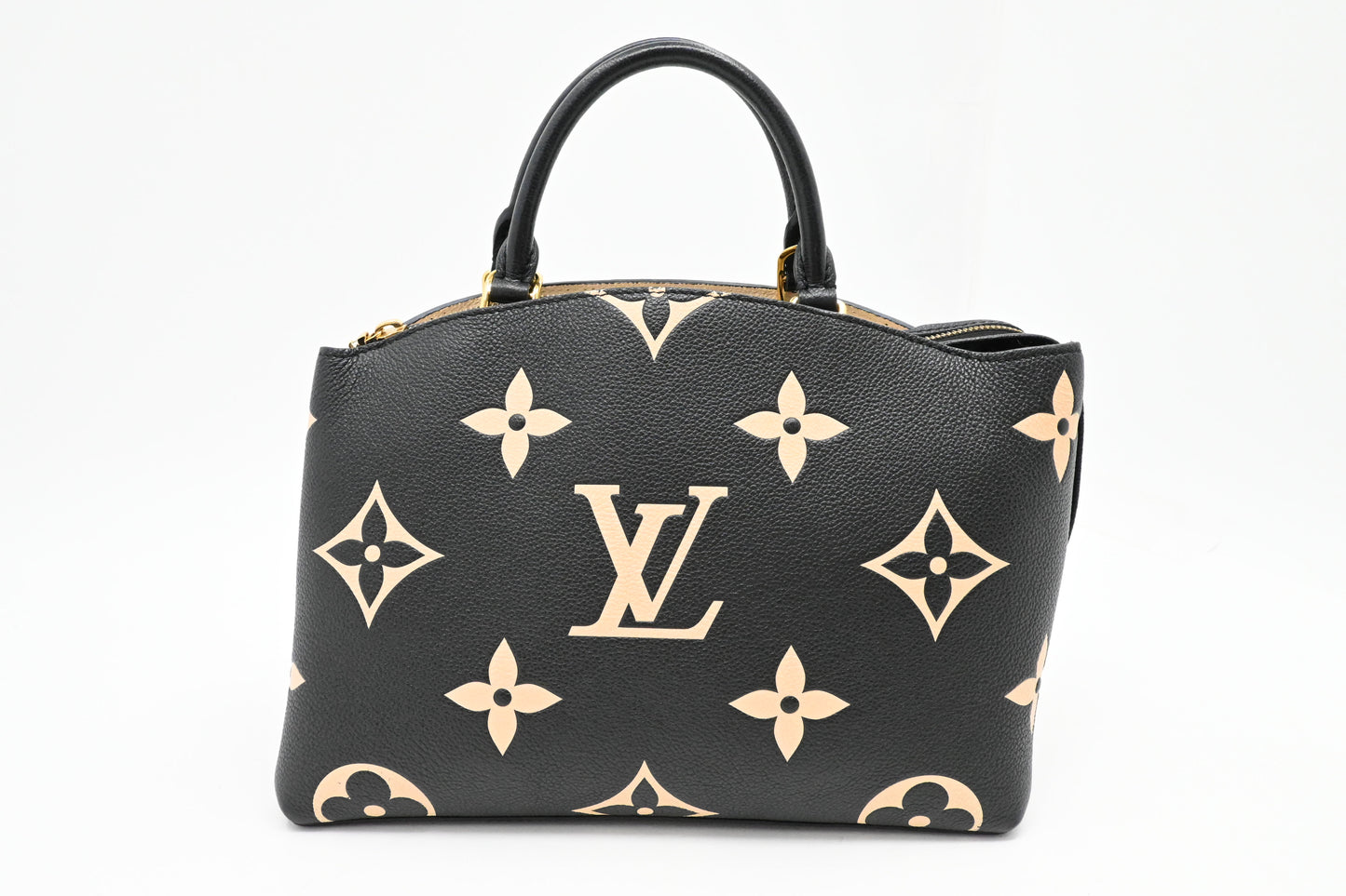 Louis Vuitton Petit Palais in Black Bicolor Monogram Empreinte Leather