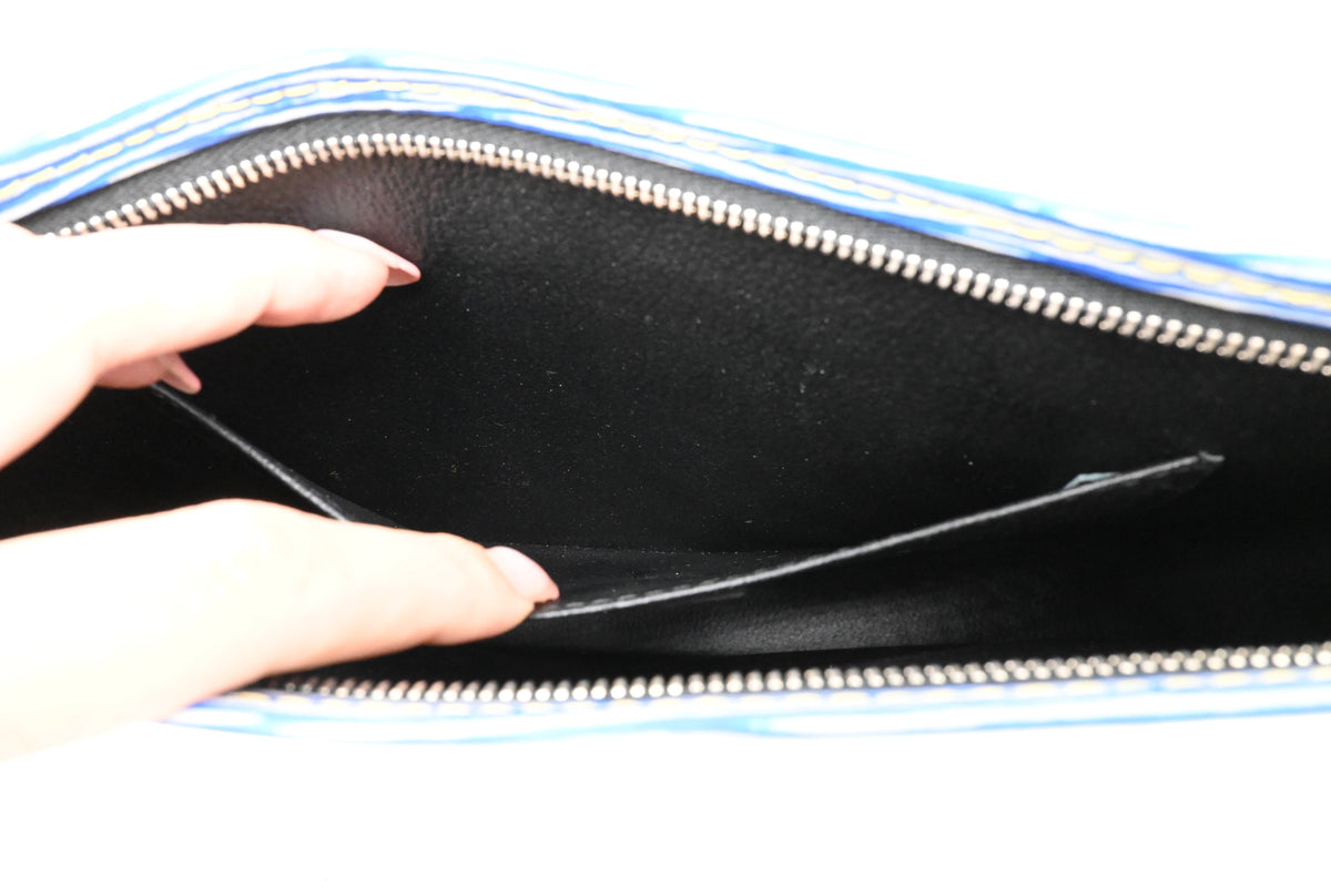 Louis Vuitton Toiletry 26 in Blue Epi Denim Leather