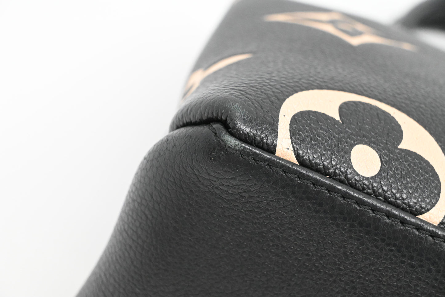Louis Vuitton Petit Palais in Black Bicolor Monogram Empreinte Leather