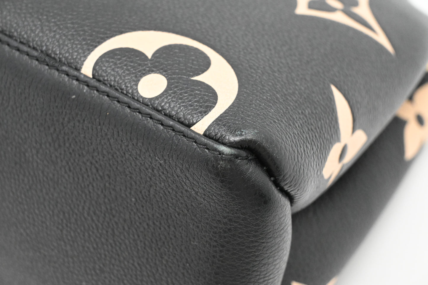 Louis Vuitton Petit Palais in Black Bicolor Monogram Empreinte Leather